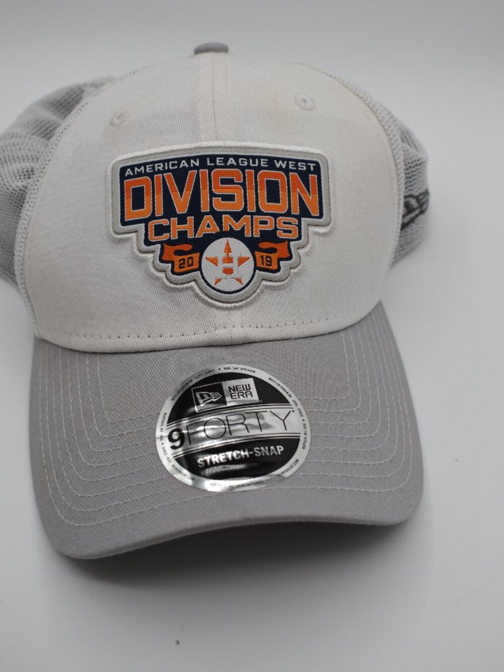 Houston Astros 2019 AL West Division Champs New Era 9FORTY Stretch Snap Hat